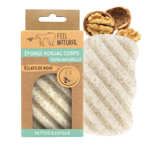 Konjac Sponge Body Bursts van 100% natuurlijke noten