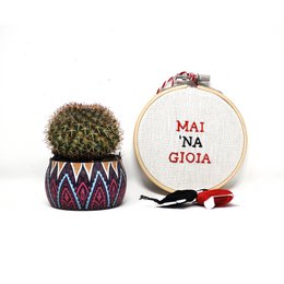 Headband with funny phrase embroidered on 10cm fabric