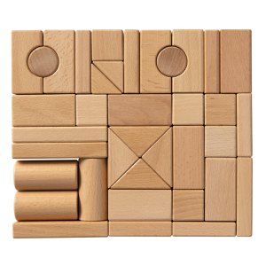 Van Dijk Toys Beech Wooden Blocks - 37 pieces