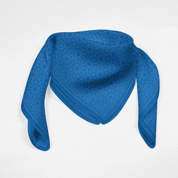 Blue Square Silk Scarf Dalila v1