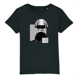 Unisex børne T-shirt kollektion %2328 - Daft Punk sølv