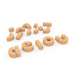 Holzspielzeug - Vokale