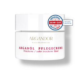 This argan oil care cream is designed for dry to very dry skin. It contains argan oil, grape seed oil, and avocado oil to deeply nourish and hydrate the skin. The cream has a rich, creamy texture and is suitable for daily use.
