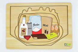 Gennemblikspuslespil: Schwarzwald-kage | Flerlags træpuslespil til hele familien | Gave til Schwarzwald elskere