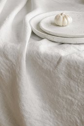 Hør dug off white (250x145 cm)