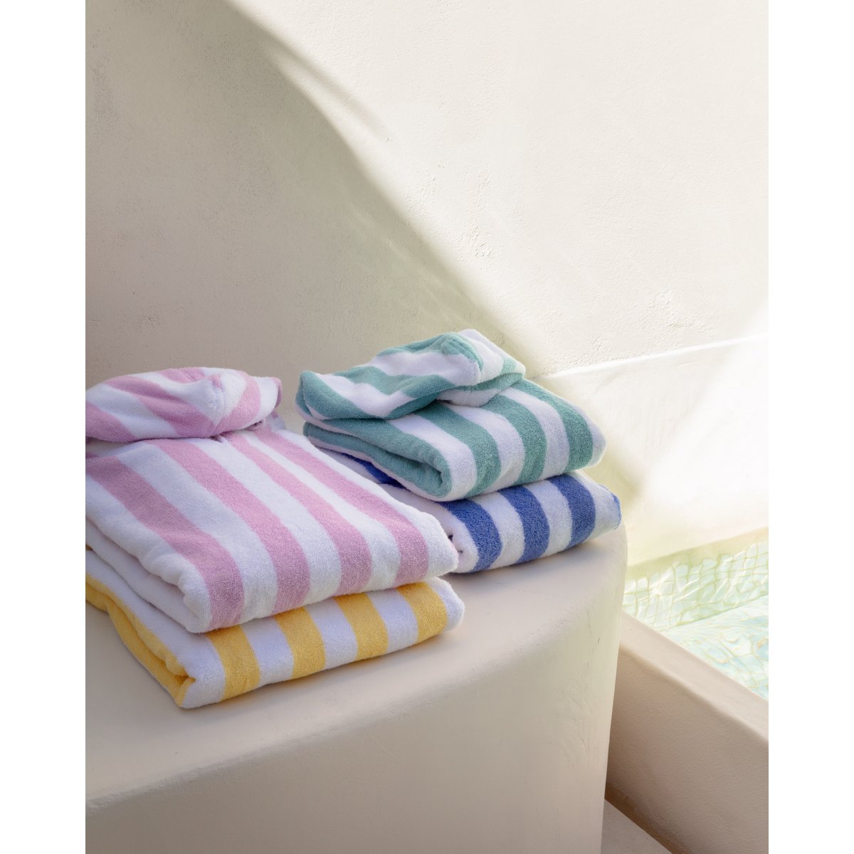 Kinderbadstrandponcho blauw