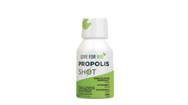 Kærlighed til bio | 12x Propolis Shot Zink + Vitamin C + Vitamin D3