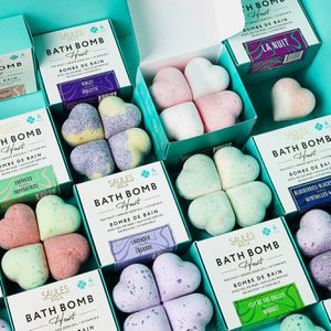 HEART SET BATH BOMBS 360g - 20 Variations