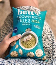 Brown Rice Chips Chia & Quinoa, organic, Bett'r, 60g