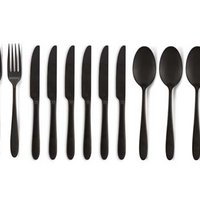 Set/18 Cutlery Matt Black