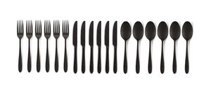 Set/18 Cutlery Matt Black