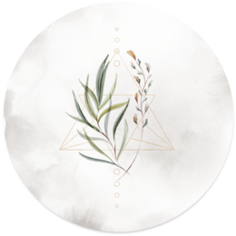 Round botanical wall decor in various sizes and materials, including Forex and Dibond.

The product is a round wall decoration with a botanical design. It is available in multiple sizes ranging from 12 cm to 140 cm in diameter. The materials offered are Forex and Dibond. This wall decor would be suitable for adding a natural, botanical element to any room's decor.