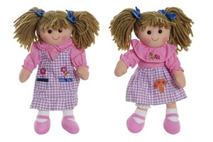 POLYESTER-BAUMWOLLPUPPE 24X10X35 2 SORTIERT. MN192353