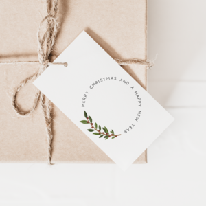 Cadeaulabel Kerst "Merry Christmas" 6x