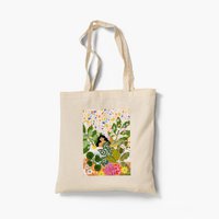 Bathing With Flowers - Organic Tote Bag