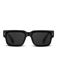 Black rectangular sunglasses with a sleek, modern design.