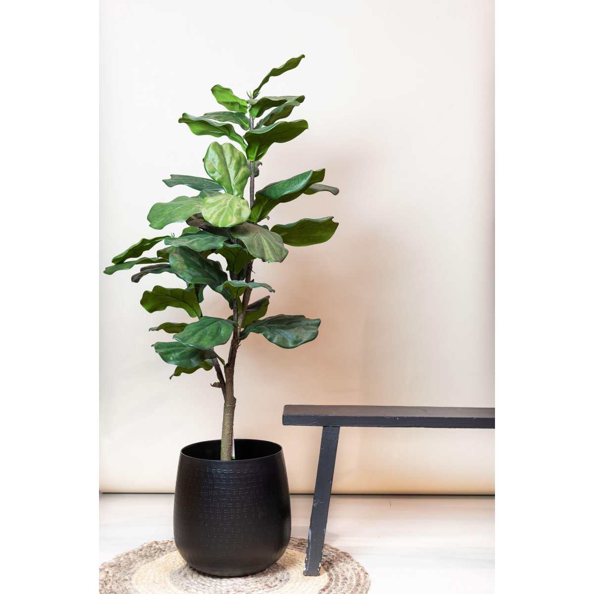 Artificial plant - Ficus Lyrata - Tobacco plant - 120 cm Online Wholesale