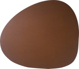 Skinnature dækkeserviet | genbrugslæder | Småsten 40x46 cm