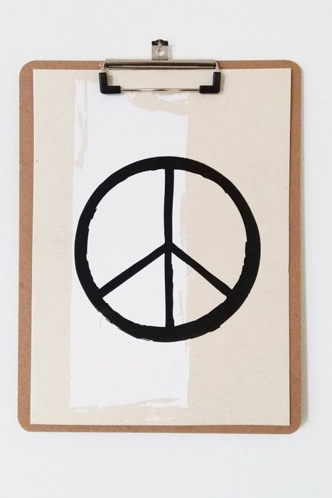 Peace Wall Art 50 x 70 cm