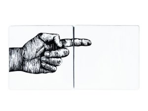 Self-adhesive Mural 2 tiles, Indicator Right