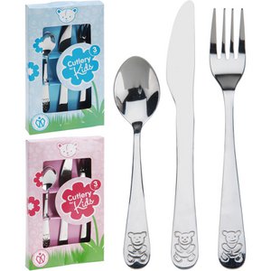 Children's cutlery set 3-piece stainless steel 115x19x197mm