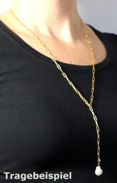 Charm Cosmopolitan pearl stainless steel gold