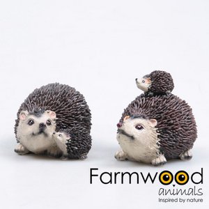 HEDGEHOG WITH CHILD 2 ASS 10X7X8 CM