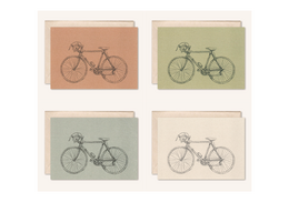 Tarjeta sostenible + sobre | Bicicleta de carretera | flor de saúco