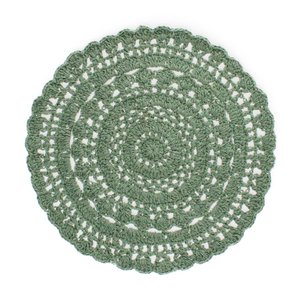 Gehaakte placemat - Groen