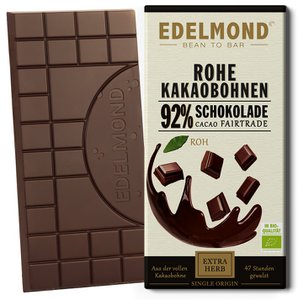 Rauwe 92% chocolade / langdurig biologisch + fairtrade