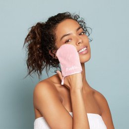 Wiederverwendbare Make-up-Entferner-Handschuhe X3 + Peeling-Handschuh + Stirnband + Ärmel