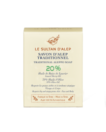 Vaste Aleppo zeep 20 %