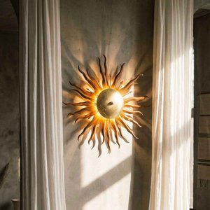 s.LUCE Diator L handgesmede zonroest en gouden kleuren