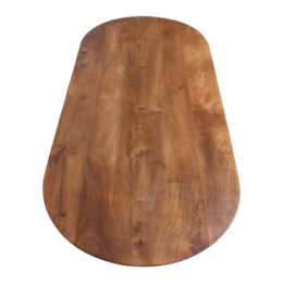 Bullnose mangotræ sofabord brun - 140x60x35 cm