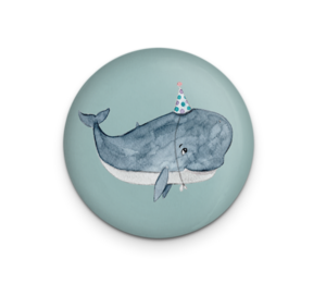Decoratie magneet Party Whale
