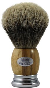 Shaving brush edition hair with teak