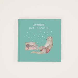 Livre éducatif interactif pour enfant cadeau d'anniversaire création sur mesure la valise de petite loutre