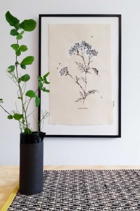 White flower Wall Art 50 x 70 cm
