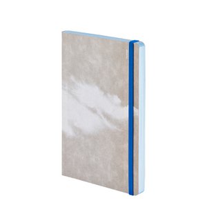Cloud Blue - Inspiration Book | Notebook M | 176 colored pages |  Premium paper | Jeans label material | sustainably produced in Germany