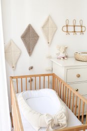 velvet babynest with bow (7 colors)