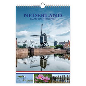 0004 Netherlands monthly calendar Watermill 2027