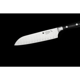 KATAHIRO ZEN 3-delt damask kokkekniv sæt - kokkekniv, santoku kniv, skærekniv med bambus magnetisk knivholder