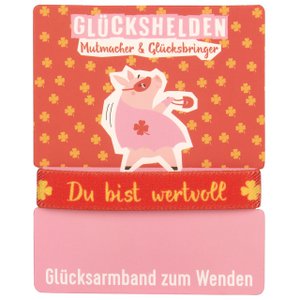 Glückshelden Wendearmband, Du bist wertvoll