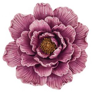 Wanddecoratie bloem paars