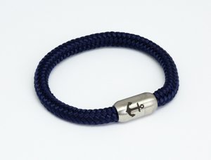 Sailing rope bracelet captain (navy blue)