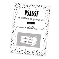 Rubbelkarten "DIY - Wir möchten Ihnen etwas sagen"