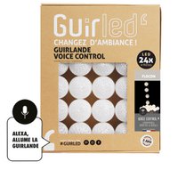 Snowflake Voice Control Light garland cotton balls Google & Alexa