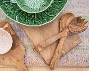 Olive wood provençale salad server S 20CM