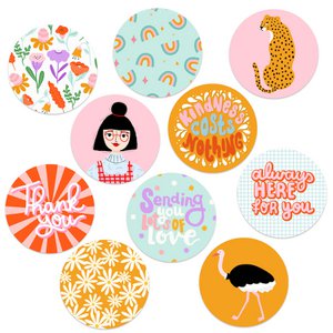 Ronde stickers set 1