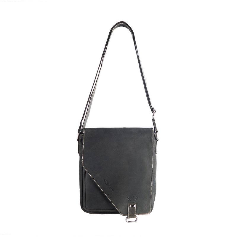 Umhängetasche in 3 Farben Buffalo -Leder mit einem Wickelventil und zwei Magnetverschlüssen - Crossbody -Tasche